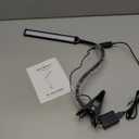 LED Grow Light, 5700K Full Spectrum Clip Plant Growing Lamp with White Red LEDs for Indoor Plants, 5-Levels Dimmable, Auto On Off Timing 4/8/12/18Hrs (Single Head)