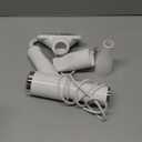 Portable Dog Hair Dryer with Brush  300W, 3 Heat Settings, Professional, Overheat Protection for Small Medium Pets (white)