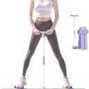 Adjustable Ski Machine, Simulated Ski Trainer, Ski Practice, Hip Trainer, Exercise Equipment for Leg Pelvic Floor Muscle Workout, Funny Fitness Equipment for Home Full Body Workout, Purple