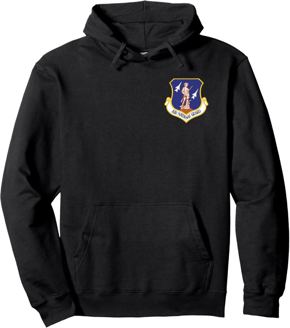 Air National Guard Military Veteran Air Force Patriotic Pullover Hoodie L