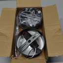 Homdec 2 Pack 12V RV LED COB Ceiling Spotlight Downlight with Switch, Surface Mounted 360° Adjustable Dimmable RV Wall Light Accent Lamp, 12 Volt RV Reading Lamp for Boat Camper Truck Trailer Caravan