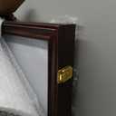 Silipull 80 Lighter Display Case Wall Mount Display Case for Lighter Detachable Wooden Cabinet W/98% UV Acrylic Door Lockable Spoon Storage Box for Collection, 22.44 x 16.93 x 1.97 Inch, Cherry Finish