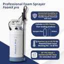 Sprayers Plus FoamX Pro Foam Compression Sprayer, High Pressure 45 PSI Pump,Viton Seals, Automotive Detailing, Car Wash Foam Sprayer, HVAC Cleaning & Surface Cleaning, Foam Pump Sprayer 2 Gallon