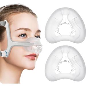 Replacement Mask Cushion for AirFit N20 Large - 2 Packs Snug Fit & Secure Seal Nasal Cushions Compatible with Original Frame, Masks Accessories Replacement Supplies(L)