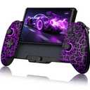 NealGamefy Switch Controllers,Wireless Switch Pro Controller for Nintendo Switch/OLED Controller,Upgrade Full-Size Ergonomic One Piece Handheld Controller with Programmable,TURBO,Vibration (Black-crack)