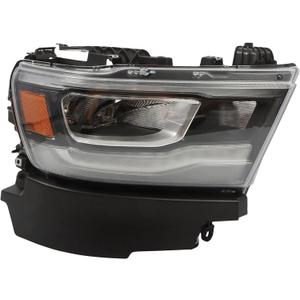 Passenger Headlight Assembly Compatible with Ram 1500 Laramie/Rebel 2019-2024 w/DRL Front Headlamp Right 68533272AB