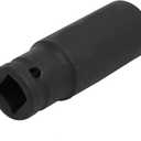1/2-inch Square Hand Operated Tools Drive 18mm Chrome Vanadium Steel 6-Point Deep Impact Socket Model:62as73qo472
