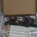 Homemory 6 Pcs Window Candles with Remote Timer Dimmer, Battery Operated Candlesticks with Holders and Suctions, White LED Christmas Candle for Window Xmas Holiday Decor