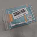 Will Well ID Badge Holders with Holes for Lanyards and Keyrings - Vertical Clear Plastic 2.5" x 3.7" Inner Size Sleeves Fit Up to 3 Cards, 0.8mm Thick Waterproof Resealable Zip Type - 6-Pack