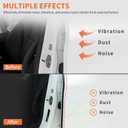 26 Feet Rubber Edge Trim Weather Stripping, BISOTHAI Self-Adhesive Rubber U Channel Edge Trim for Car Doors, Hatches, and Glass, Steel Plates, Easy Cut to Size(Black)