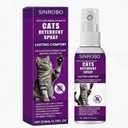Cat Deterrent Spray - Natural Safe Cat Repellent Spray for Furniture Protection,Effective Indoor & Outdoor Training Aid to Stop Pee Spraying, Chewing & Scratching (1 Pcs)