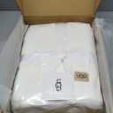 UGG Euphoria Faux Fur Throw Blanket, Warm Fluffy Throw for Couch or Bed, Luxury Bedroom Decor, Fluffy Blankets, Machine Washable, 50-inch x 70-inch, White Snow