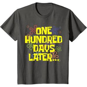 One Hundred Days Later 100th Day of School Teacher Student T-Shirt Education Education Funny Kids Sponge Flower Graphic, Size M