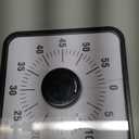 Secura 60-Minute Visual Countdown Timer, 7.5-Inch Oversize Classroom Visual Timer for Kids and Adults, Durable Mechanical Kitchen Timer Clock with Magnetic Backing (Blue&Black)