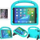 SUPLIK Kids Case for iPad Mini 5/4/3/2/1 (7.9"), Durable Shockproof Protective Handle Bumper Stand Cover with 2*Screen Protectors for 7.9 inch Apple iPad Mini 5th/4th/3rd/2nd/1st Generation, Cyan