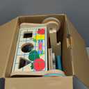 Melissa & Doug Wooden Shape Sorting Grocery Cart Push Toy and Puzzles - Pretend Play Grocery Toys, Sorting and Stacking Toys for Infants and Toddlers Ages 1+ - FSC-Certified Materials