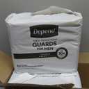 Depend Guards Incontinence Pads for Men, Maximum Absorbency, 104 Count (2 Packs of 52), Packaging May Vary (One Size)