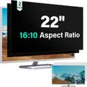 [2 Pack] 22 Inch Computer Privacy Screen for 16:10 Aspect Ratio Widescreen Monitor, Eye Protection Anti Glare Blue Light Computer Monitor Privacy Filter, Removable 22 in Protector Film