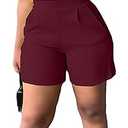 Fooullaide Womens Summer 2 Piece Outfit Set Crop Top Butterfly Sleeve Short Set Sexy Beach Vacation 2pc Sets S Wine Red