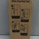 Nearsighted Snorkeling Gear for Adults Youth, Professional Full Dry Top Silicone Snorkel Set, Anti-Fog Scuba Diving Mask with Adjustable Strap (-2.0)