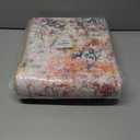 Modern Abstract 2x8 Washable Hallway Runner Rug, Non-Skid Soft Kitchen Runner Rugs for Entryway Laundry Room Living (Cyan/Multicolor)