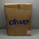 Drive Medical 10257BL-1 4 Wheel Rollator Walker With Seat, Steel Rolling Walker, Height Adjustable, 7.5" Wheels, Removable Back Support, 300 Pound Weight Capacity, Blue