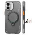 TORRAS Ostand Q3 Air for iPhone 17 Case with 360 Magnetic Stand, Fit for MagSafe, Mil-Grade Drop Tested, Camera Control Button, Shockproof Phone Case for iPhone 17 6.3'', Shadow Black