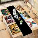 Colorful PoultryAnimals The Four Seasons Placemats Set of 6-12 X 18 Inch - Seasonal Holiday Decoration Place Mats Stain Resistant Wipeable Table Mats for Party Outdoor Dining Holiday