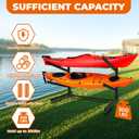 Freestanding Kayak Storage Rack Vertical 2/3/4-Tier Organizer for Kayaks, Canoes & Paddleboards, Heavy-Duty Indoor/Outdoor Stand with Protective Foam Padding