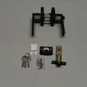 Estmoon Entry Door Handle, Black Door Knob with Lock and Key, Entrance Front Door Lock Heavy Duty Keyed Exterior Door Knob for Bedroom, Bathroom, Front Door, Office, 1 Pack