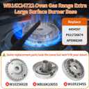 WB16X24722 Oven Gas Range Extra Large Surface Burner Base Compatible with GE Haier JGBS66DEK4WW JGBS66DEK3BB JGP3030Sl1SS, WB16X24722 Surface Range Burner Base Replace 4454597 PS11726674 AP5986249