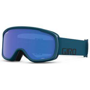 Giro Cruz Ski Goggles - Snowboard Goggles for Men, Women & Youth - Anti-Fog - OTG (Black & Harbor Blue Wordmark/Grey Cobalt)