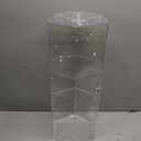 Display Case 24”H Rotating | Jewelry Display Case | Locking Cabinet | Display Cabinet | Display Stand | Acrylic Display Case | Matchbox Car Display | Clear Case | Action Figure Case | Locking Case for