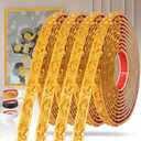 0.79 inch x65.6ft Gold Peel and Stick Crown Molding Trim - Gold Flexible Molding Trim for Picture Frames, Mirrors & Cabinets - Decorative Self-Adhesive Solution by KIJOU(4 Rolls)