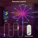 Smart Fireworks LED Lights, USB Powered ICRGB Dreamy Color LED Lights, Color Changing LED Ribbon for Room and Christmas Party Decoration