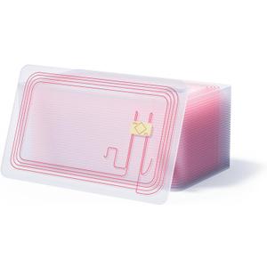 10pcs NFC Tags Clear NFC Cards NFC 215 Cards Rewritable Ntag 215 NFC Tags Transparent NFC Chip Blank NFC Tag NFC Wifi Tag，Compatible with Amiibo and TagMo for All Phone NFC Enabled