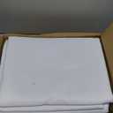 sancua 6 Pack White Tablecloth 60 x 102 Inch, Rectangle Table Cloth for 6 Feet Tables - Stain and Wrinkle Resistant Washable Polyester Table Cover for Dining Tables, Buffet Parties and Camping