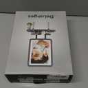 DeLanges LED Shower Mirror Fogless for Shaving - Heated Fog Free, 3 Dimmable Lights, 360° Adjustable, Rechargeable, Drill Free - with Storage Tray, Razor & Shaving Brush Holders,Gifts for Men