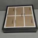 4x6 Picture Frame Collage Set of 6, Display 6 4x6 Picture Collage or 13x13 Photo Only Without Mat, Light Weight and High Transparent Frame for Wall - 6 Pack/Black/6-Openings