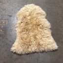 Genuine Sheepskin Rug – 40" x 25" Luxury Long Wool Fur Area Rug, Soft Fluffy Accent Carpet for Living Room, Bedroom, and Chair Throw