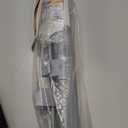 Retractable Baby Gate for Stairs, 55" Wide Mesh Dog Gate Indoor, 34" Tall Child Gate for Doorways, Hallways, Deck, Indoor Outdoor Pet Baby Safety Essentials for Home, Grey (Gray)