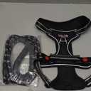 No Pull Dog Harness Adjustable Reflective Oxford Easy Control Medium Large Dog Harness with A Free Heavy Duty 5ft Dog Leash