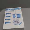 TUREWELL Water Flossing Oral Irrigator, 600ML Dental Cleaner 10 Adjustable Pressure, Electric Oral Flosser for Teeth/Braces, 8 Replacement Jet Tips for Family (White)