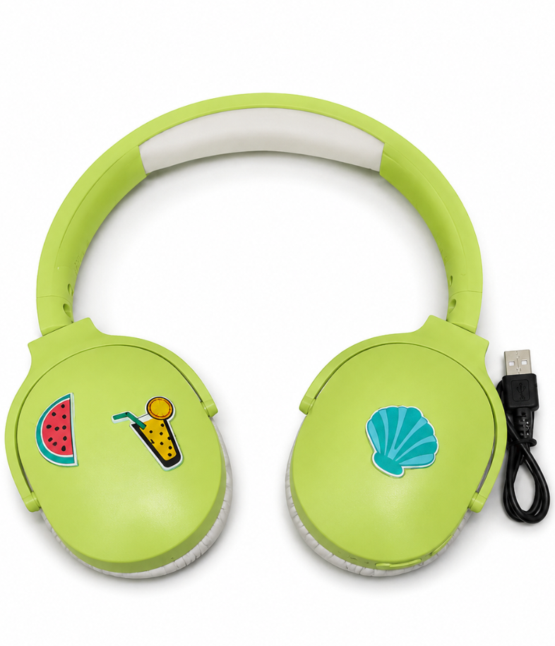 Icon Headphones, Lime Green