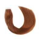 YMEYME Tape in Hair Extensions Human Hair Invisible Reusable Seamless Skin Weft Remy Tape Hair Extensions Double Side Human Hair for Full Head 20Pcs 50g #30 Auburn 18inch