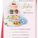 4 x FANCYLUCKY Happy Sister Birthday Card, Funny Birthday Card Gifts for Sister, Gifts Ideas for Women
