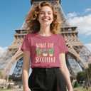 LuxLass Garden Shirts for Women Plant Lover Gardener T-Shirt What The Succulent Tee Tops Pink (Pink, S)