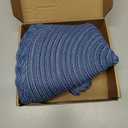 Placemats Set of 4 Round Table Mats,Woven Blue Placemasts Washable Cotton Table Placemat for Dining Room Table Decor