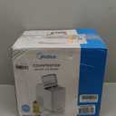 Sweetcrispy Countertop Ice Maker Machine Self-Cleaning, Fast Making 9 Ice Cubes in 6 Minutes, 26.5lbs/24Hrs, 2 Sizes Bullet Ice, Portable Ice Machine with Ice Scoop, Basket and Handle, Black