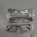 3 Pack Blue Light Blocking Reading Glasses for Men With Spring Hinge Metal Full Frame Lightweight Readers Classic Trend B +1.0